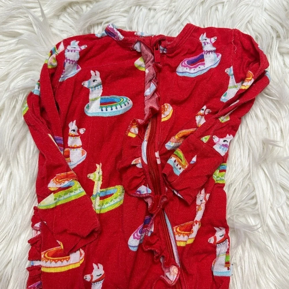Posh Peanut llama footies size 6-9 months // 2695 - Picture 5 of 6